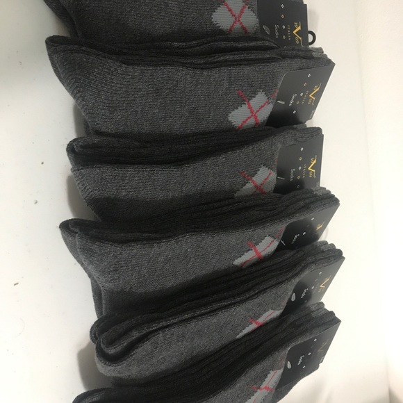 19V69 MENS 6 PAIRS DRESS SOCKS - Picture 2 of 9